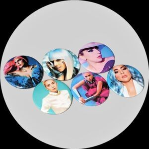 Lady Gaga Button Pin Collection